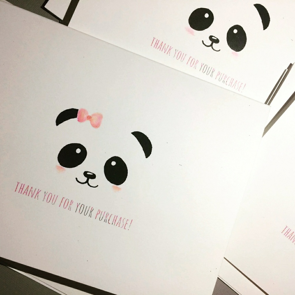 Handmade Thank You For Purchase Cards- 10 pack